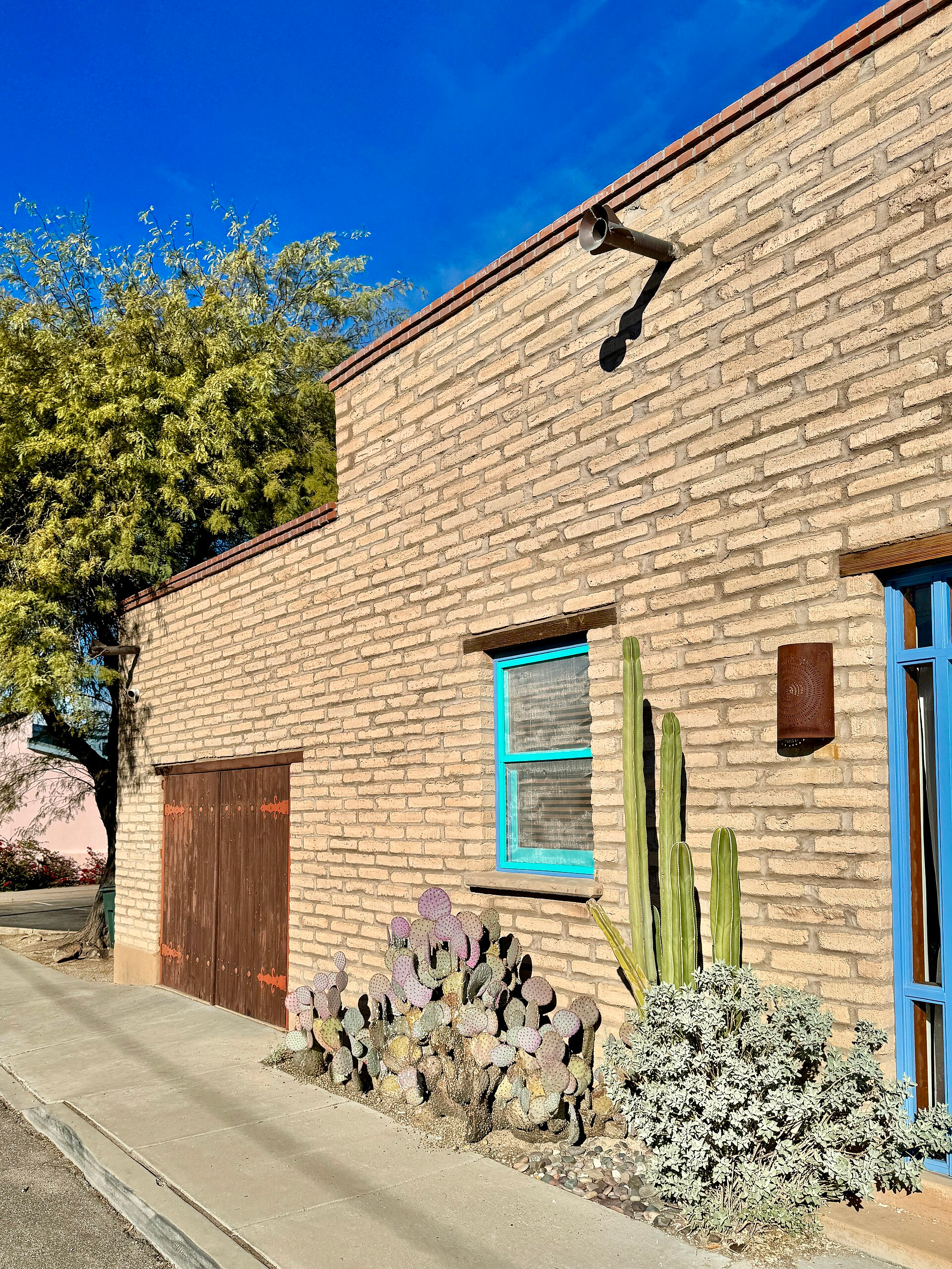 Historic streetscape in Barrio Viejo Tucson Arizona