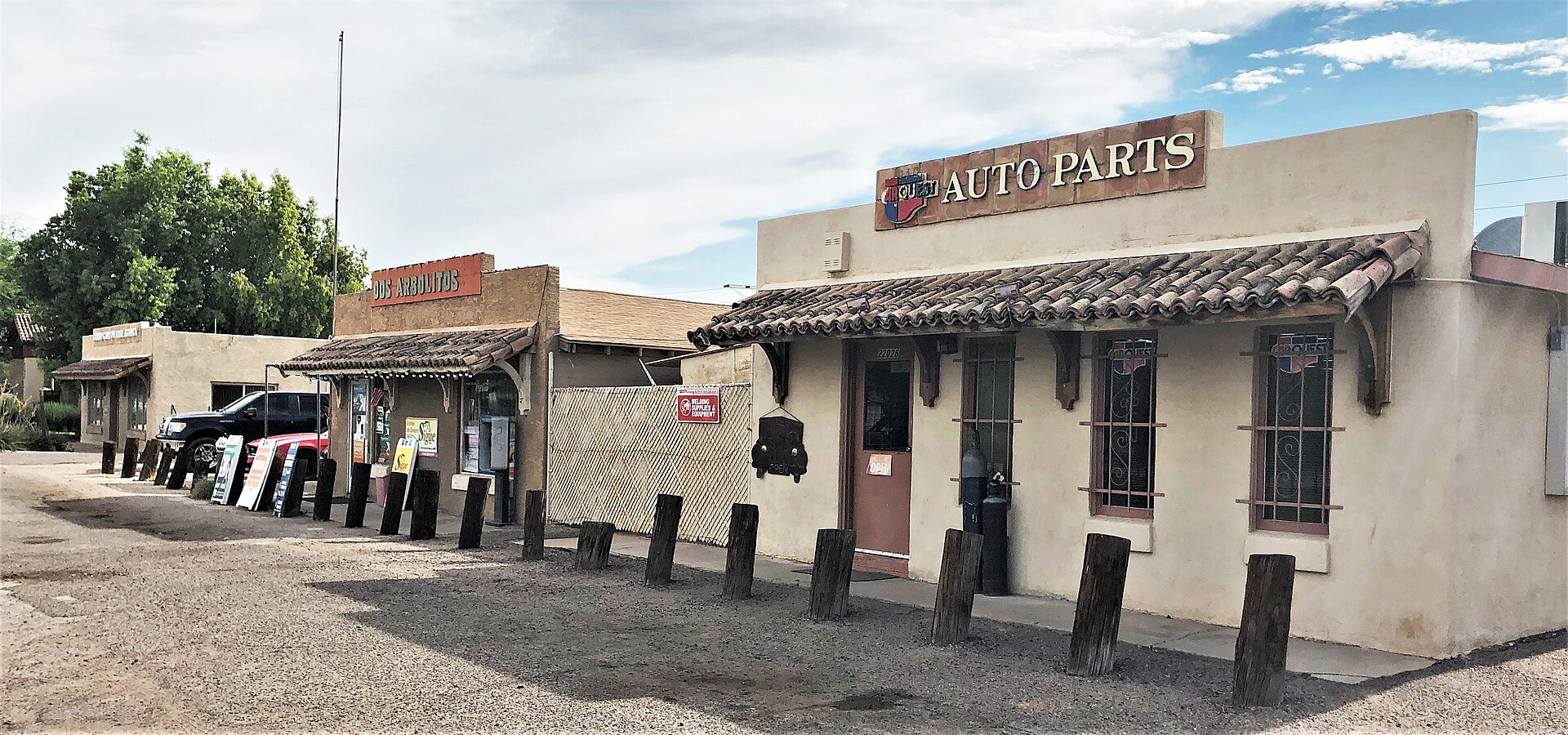 Buildings along South Ellsworth Road in Queen Creek Arizona