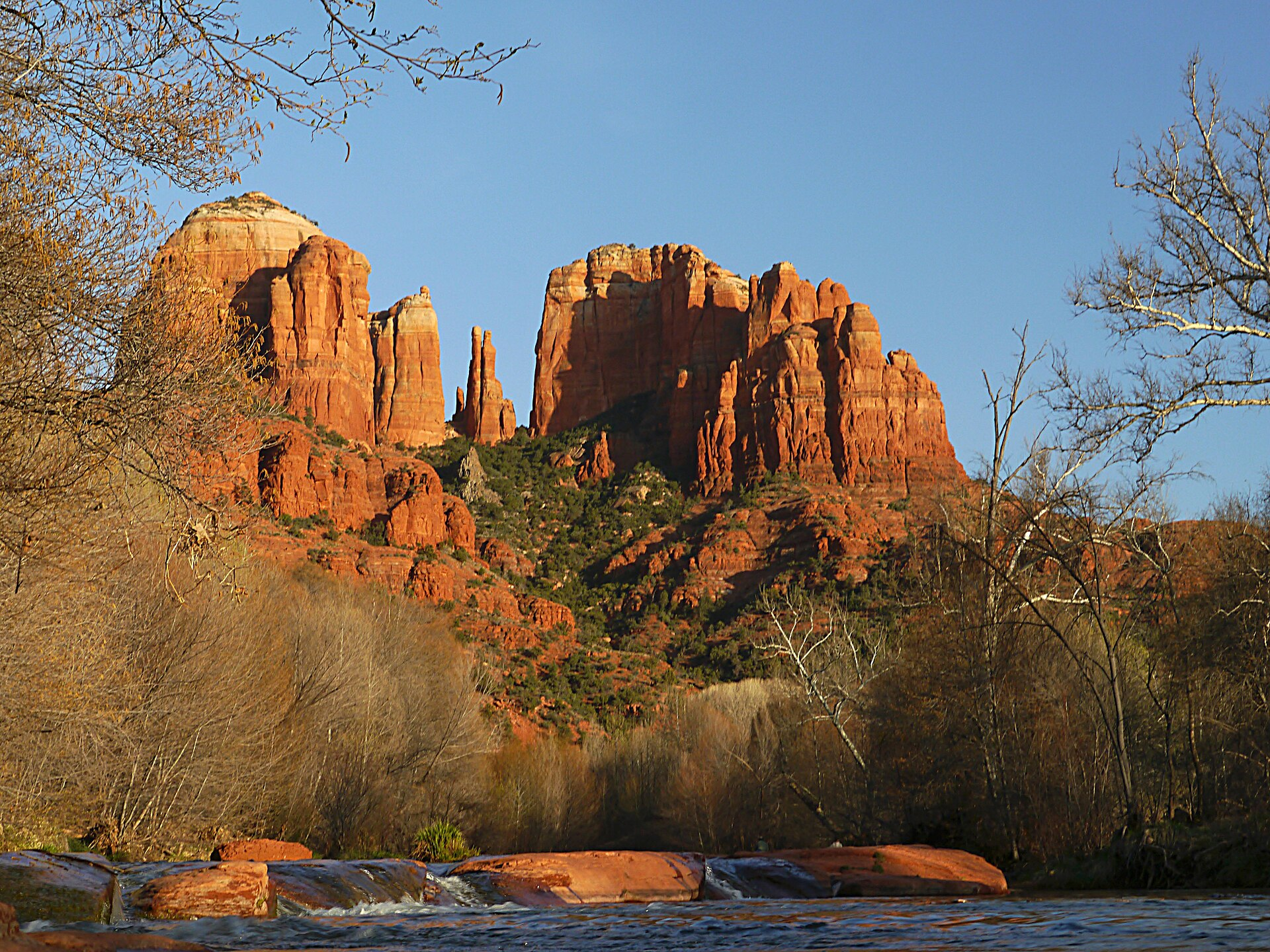 Cathedral Rock at sunset in Sedona Arizona
