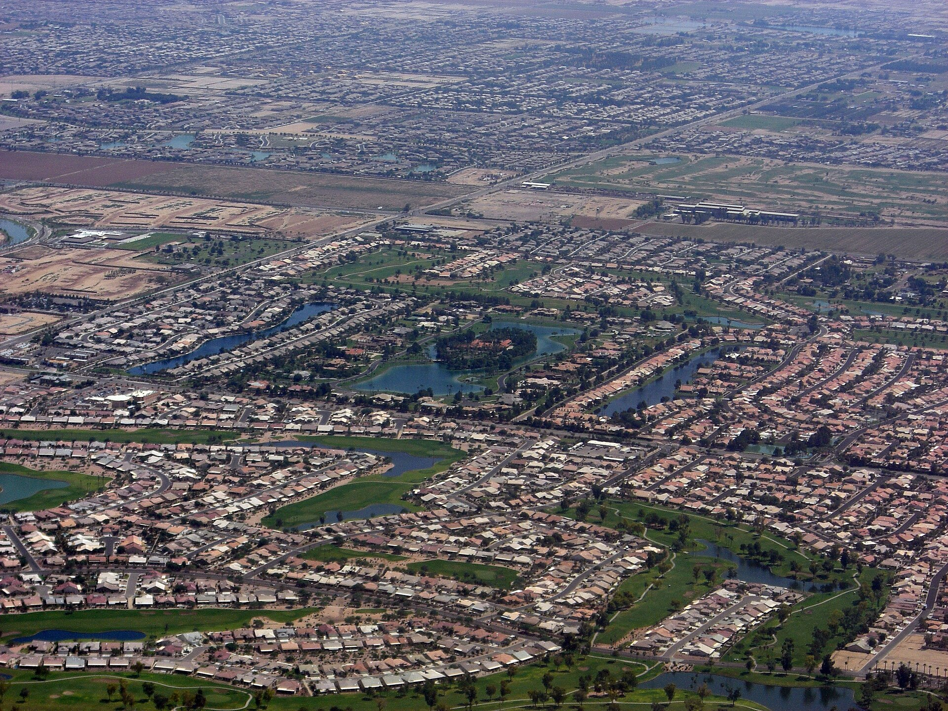 Aerial view of Chandler Arizona