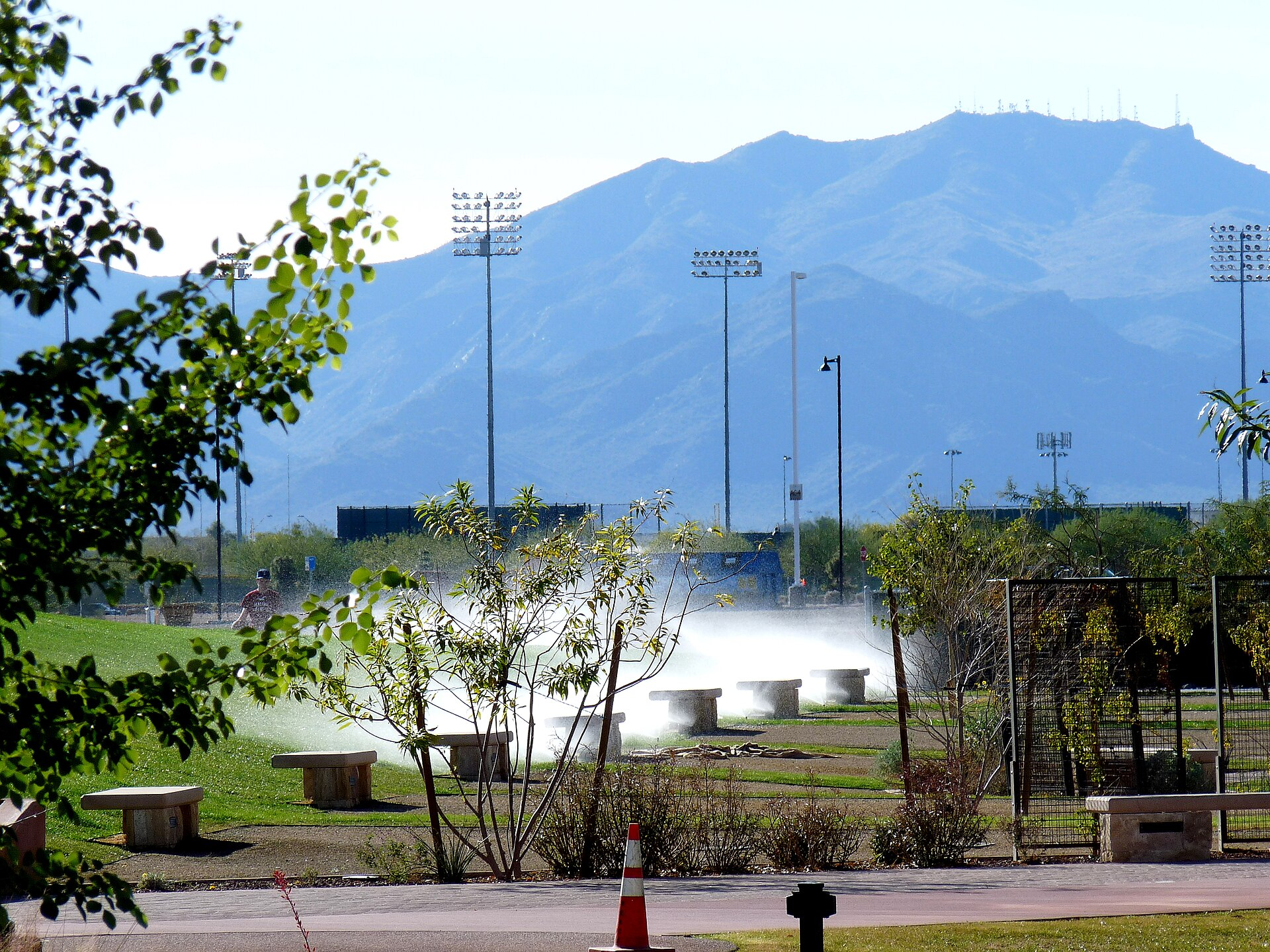 Surprise Civic Center with the White Tank Mountains in the distance
