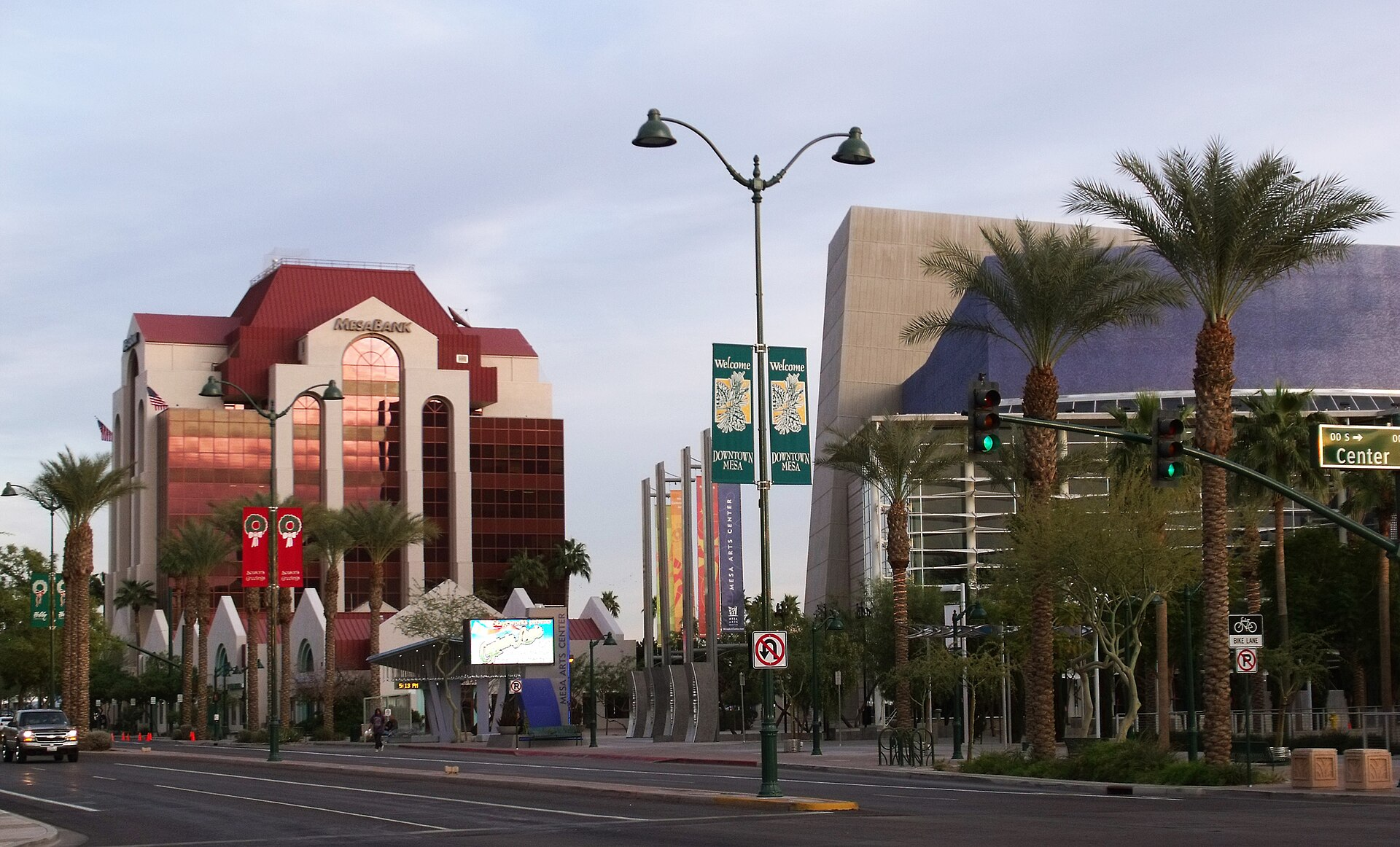 Downtown Mesa Arizona streetscape
