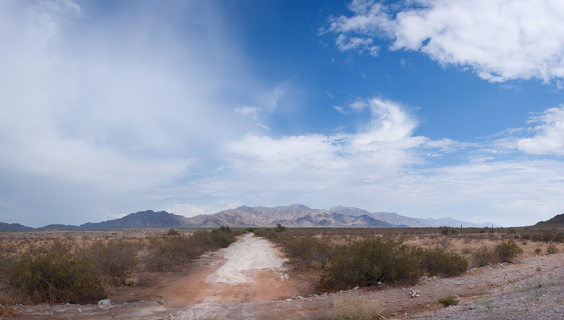 Estrella Mountains viewed from the Goodyear Arizona area