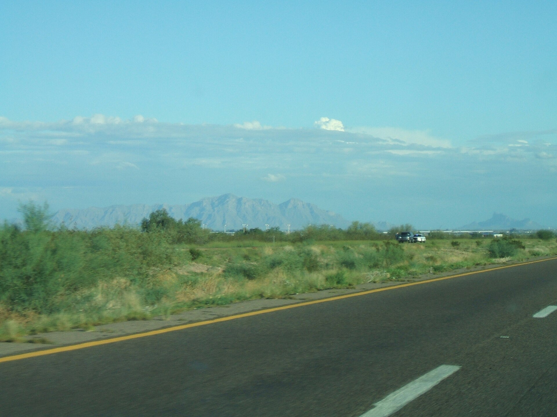 Interstate 10 through Casa Grande Arizona
