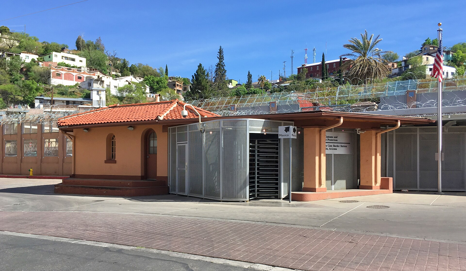 Historic Morley Gate Border Station in Nogales Arizona