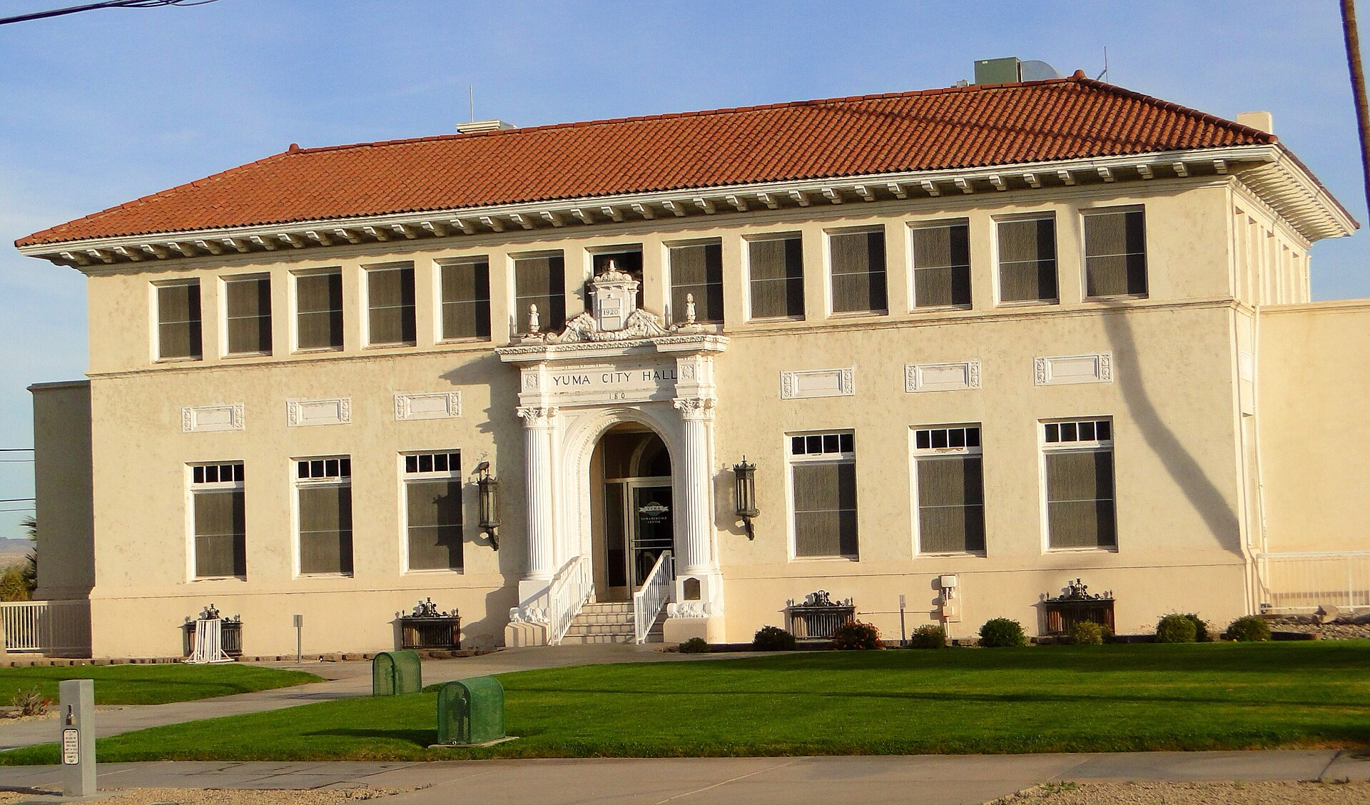Former Yuma City Hall historic building in Yuma Arizona
