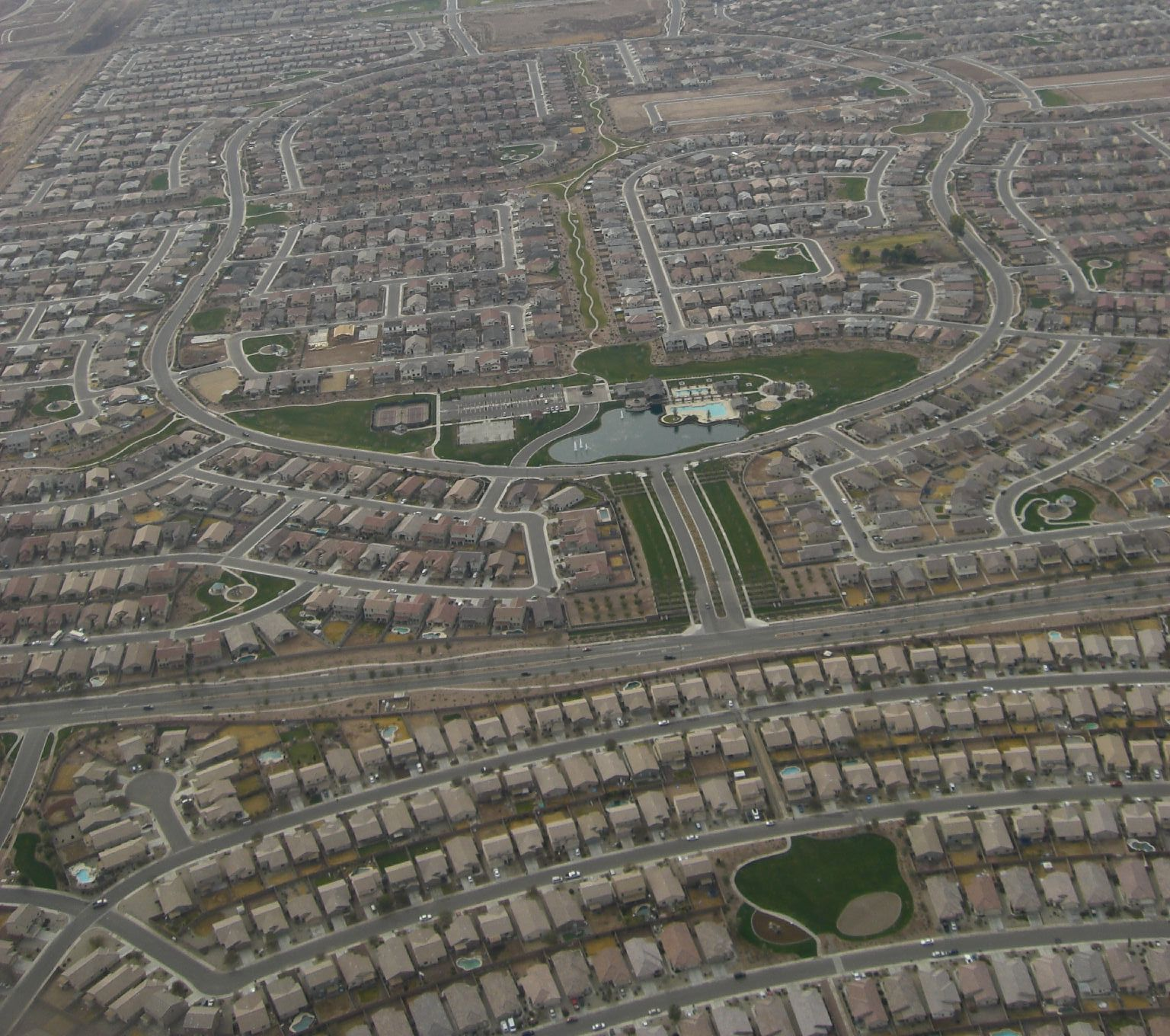Aerial view of Maricopa Arizona