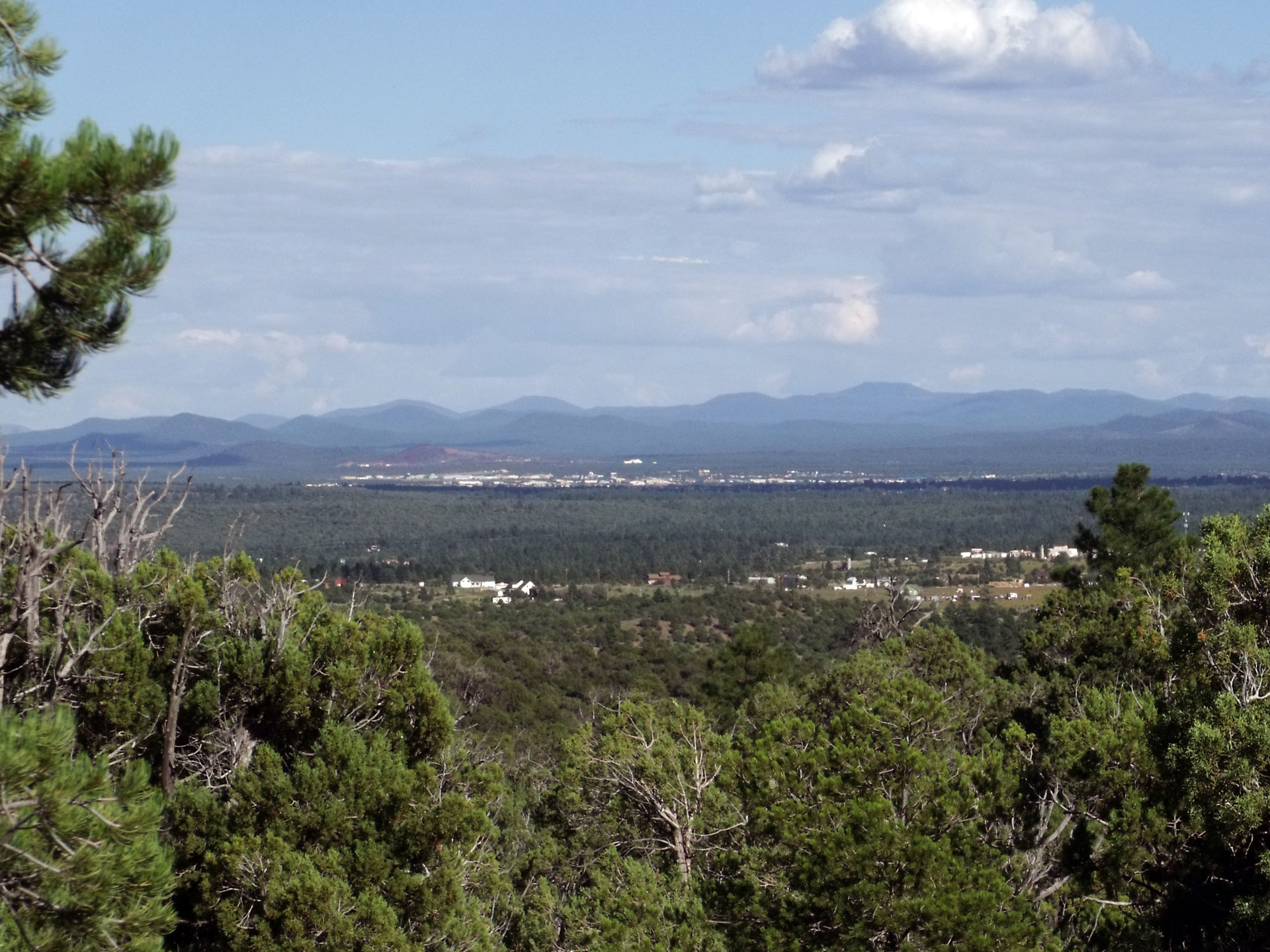 Show Low Arizona viewed from northwest hills